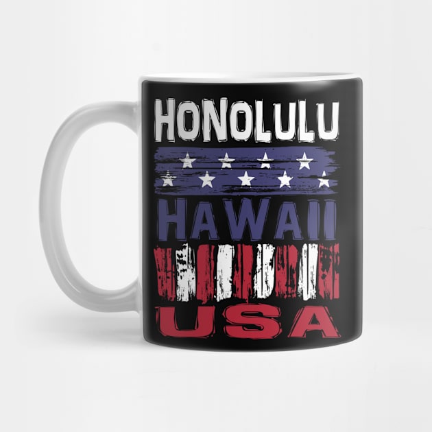 Honolulu Hawaii USA T-Shirt by Nerd_art